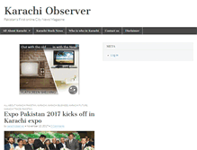 Tablet Screenshot of karachiobserver.com